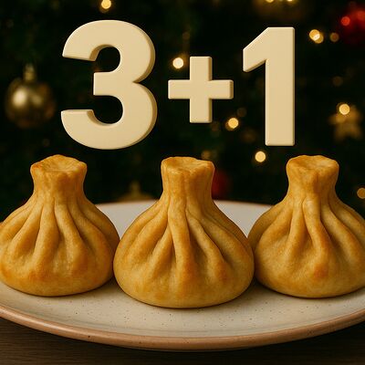 Жареные хинкали 3+1 в Алазани по цене 360 ₽