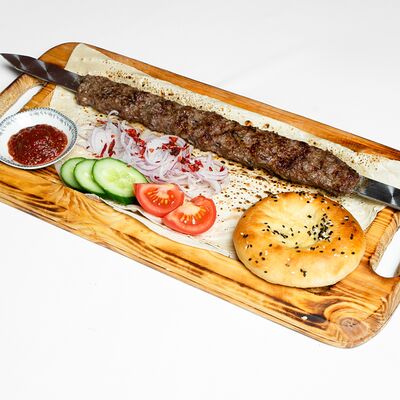 Люля из баранины на мангалев MEZE fastfood & grill restaurant по цене 1077 ₽