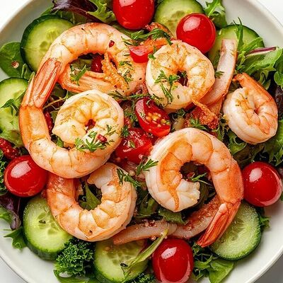 Салат Царский с креветками в Ракушка по цене 990 ₽