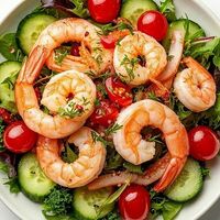 Салат Царский с креветками в Ракушка