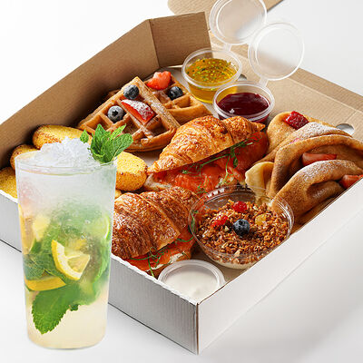 Французский завтрак с лимонадом в Udcкафе Upside Down Cake по цене 3220 ₽