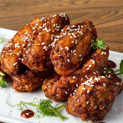 Крылышки барбекю доставка в Еда Да по цене 380 ₽