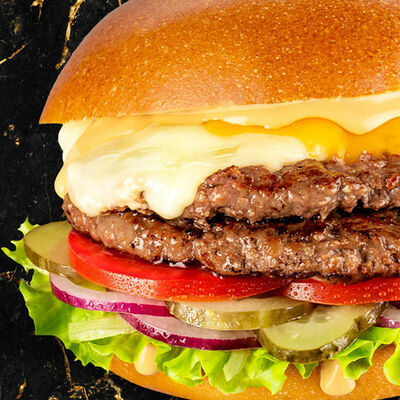 Бургер Самый Вкусный Black Angus двойной в Black Star Burger по цене 870 ₽