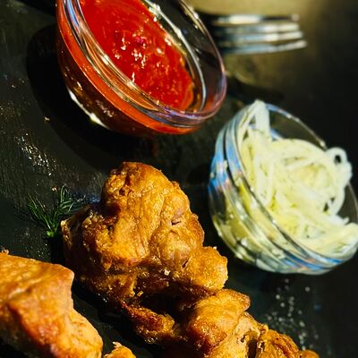 Шашлык из курицы в Трактир Распутинский по цене 480 ₽