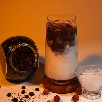 Холодный кофе с лесными орехами в The boba по цене 399 ₽