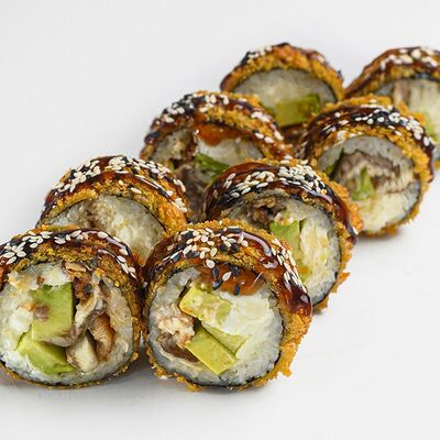 Темпурный ролл с угрем в Япона-Мать по цене 770 ₽