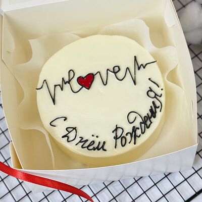 Бенто-торт Кардиограммав Кондитерский дом Медовый по цене 1845 ₽