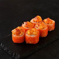 Запеченный ролл с лососем, креветкой темпура под сыром в Рыбин Гуд Sushi Premium