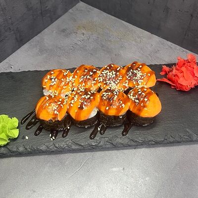 Ролл Запечённый с мидиями в Лось Лосось по цене 710 ₽