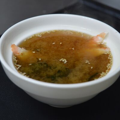 Мисо суп с креветкой в SUSHIROLLS по цене 290 ₽