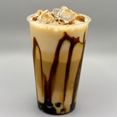 Капучино Крем-брюле (холодное) в КРАШ Bubble Tea по цене 420 ₽