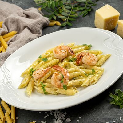 Пенне с креветками в Сорренто по цене 635 ₽