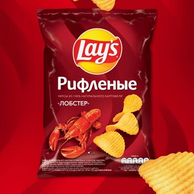 Lays рифленые Лобстер L в ЭкспрессВиль по цене 250 ₽