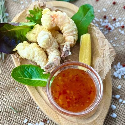 Креветки в кляре в Корпус О бар по цене 370 ₽