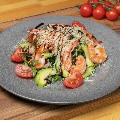 Салат Рукола с креветками в Мясной ресторан Just Meat по цене 450 ₽