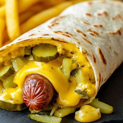 Ролл-дог в тортилье в Шаурма и хот дог по цене 435 ₽