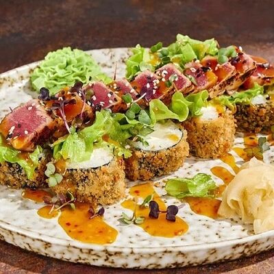 Темпура со стейком из тунца и соусом манго-чили в Гастробар DOM по цене 690