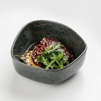 Салат с маринованной свеклой,кремом из тыквы и фермерской рикоттой в Бублик