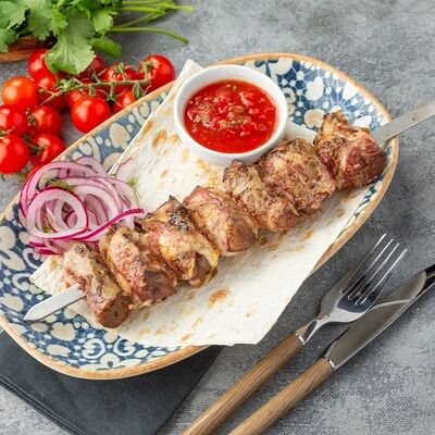 Шашлык из печени индейки в Delmario по цене 455 ₽