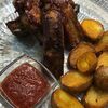 Рёбра свиные в соусе BBQ с картофелем в ШАРОВНЯ 45 по цене 630