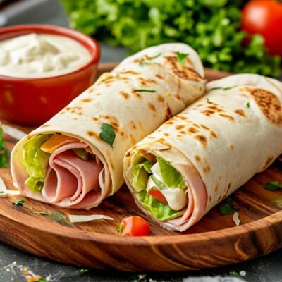 Тортилья-ролл с ветчиной в Park cafe по цене 290 ₽