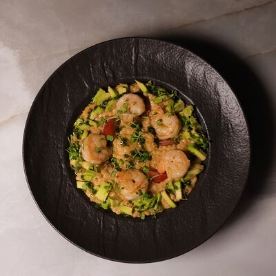 Птитим с креветками в Fjord по цене 710 ₽