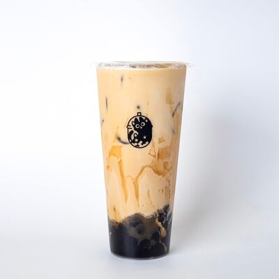 Айс латте карамель банан L в TEE CAT BUBBLE TEA по цене 350 ₽