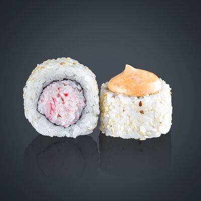 Ролл с острым краб-миксом в Wok & Roll по цене 520 ₽