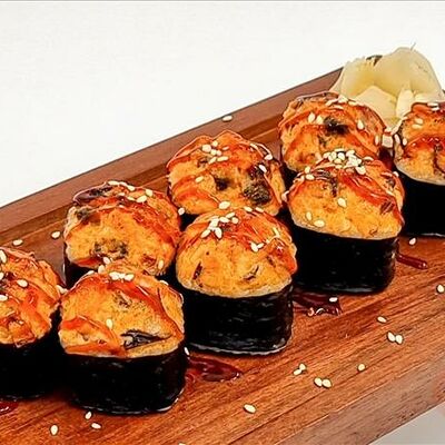 Запеченный острый с мидиями в SUSHIPIZZAWOK по цене 515 ₽