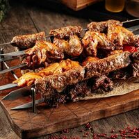 Логотип Жарим на углях