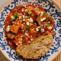 Саганаки с морепродуктами в Yiayia-ЯЯ