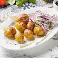 Шашлык из картофеля в Суло