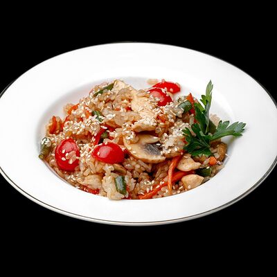 Тяхан с грибами и овощами в Ролл Маркет по цене 299