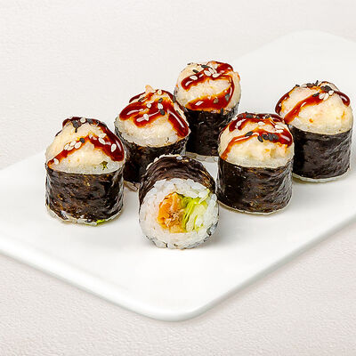 Ролл Сырная бомба с тигровой креветкой в Суши wok по цене 359 ₽