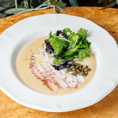 Суп из белой фасоли с осьминогом в Grecco по цене 590 ₽