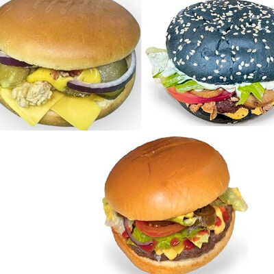 Большое трио бургеры в Рент кафе по цене 1050 ₽