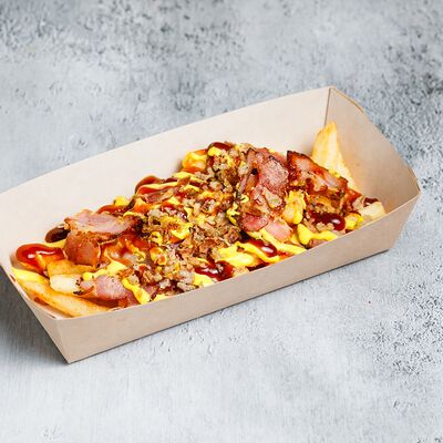 Картофель фри с беконом в Удачно завернули по цене 350 ₽