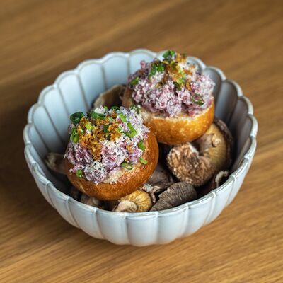 Тартар из мраморной говядины в KIZOKU по цене 790 ₽