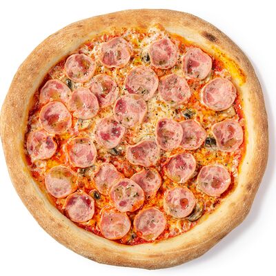 Ветчина, грибы и трюфельное масло в Den's Pizza по цене 540 ₽