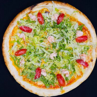 Пицца Микс-салат с креветками в SushiDen по цене 2700