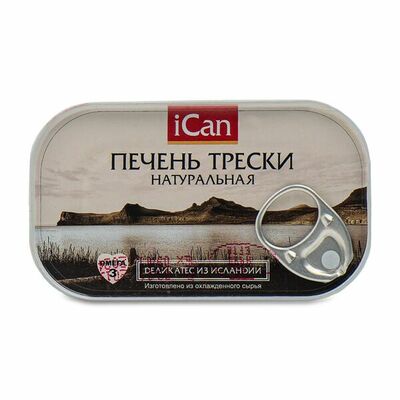 Печень трески натуральная, iCan, Исландия в Азбука Вкуса Экспресс Меню по цене 259 ₽