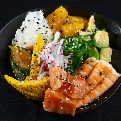 Поке Лосось-креветкав Атлантида по цене 810 ₽