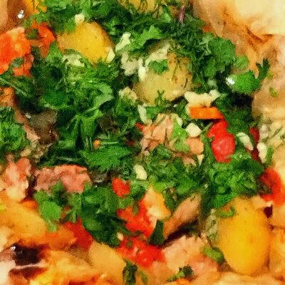 Картошка печёная с мясом в Раки&Пиво по цене 300 ₽