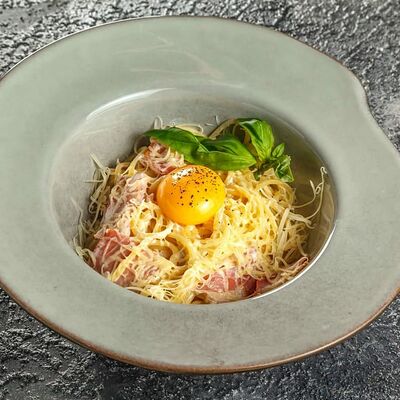 Паста спагетти Карбонара в Кухня По Соседству по цене 600 ₽