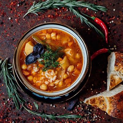 Суп Мастава (среднеазиатское блюдо) в Вкусно и Быстро по цене 599 ₽