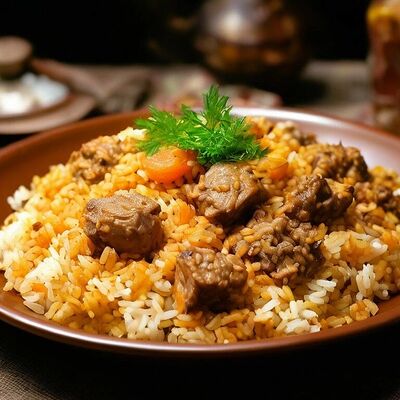 Плов с говядиной в Уголок вкуса №1 по цене 340 ₽