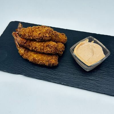 Тигровые креветки темпура с соусом дон марше в Oscar по цене 750 ₽