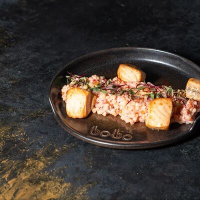 Птитим с лососемв Bo-bo lounge по цене 1490 ₽