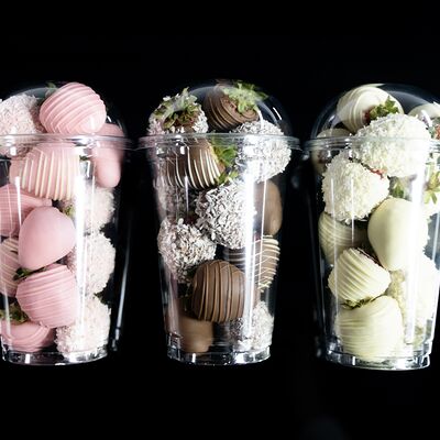 Набор из трех стаканов в Клубника в шоколаде VeryBerryLab по цене 4290 ₽