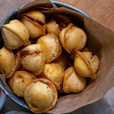 Пельмени жареные в Рога Лося по цене 290 ₽